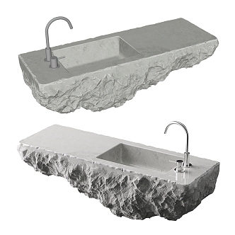 Modern Rock Washbasin Bathroom Supplies Rock Washbasin 3d model