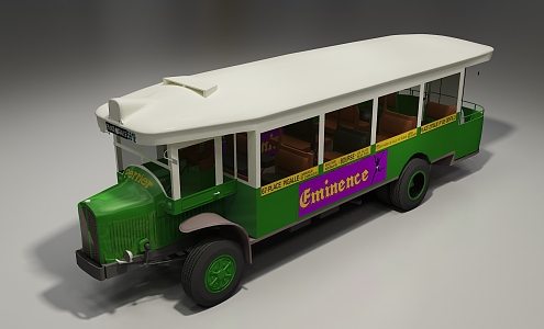 Modern Bus Car 3d model