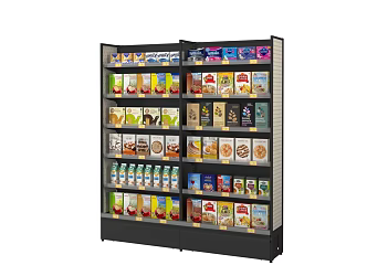 Shelf Display Cabinet Meiyijia Shelf Convenience Store Shelf Snacks Snack Shop Convenience Store Meiyijia 3d model