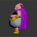 Pink Character Creature With Purple Cape Yellow Gloves White Pants Black Armor And Yellow Boots