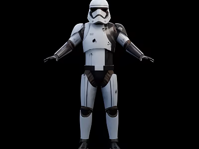Realistic Storm Soldier Modern Realistic Soldier Storm Soldier Movie Star Wars Future Technology 3d model