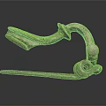 Practical Metal Household Item With Curved Hook And Loop Design For Daily Organizing