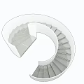 Modern White Spiral Staircase Interior Design With Sleek Structure And Minimalist Style