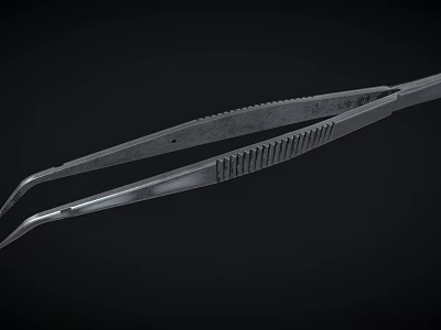 Surgical Medical Tweezers With Precision Grip And Stainless Steel Design 3d model