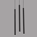 Elegant Modern Pendant Light with Slim Black Hanging Rod and Minimalist Style