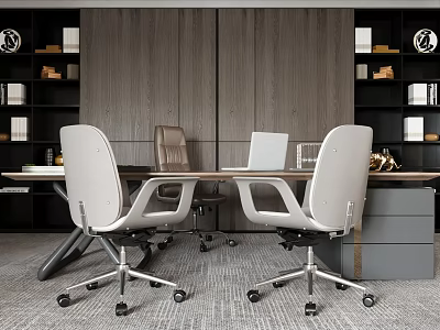 Modern office area 3d model