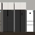 Refrigerator Embedded Refrigerator Double-door Refrigerator Three-door Refrigerator Opposit-door Refrigerator 3d model