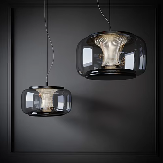 glass chandelier 3d model