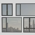 Modern windows combination windows glass windows floor-to-ceiling windows balcony windows bay windows bedroom windows sliding windows casement windows doors and windows 3d model