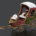 Christmas carriage Christmas car 3d model