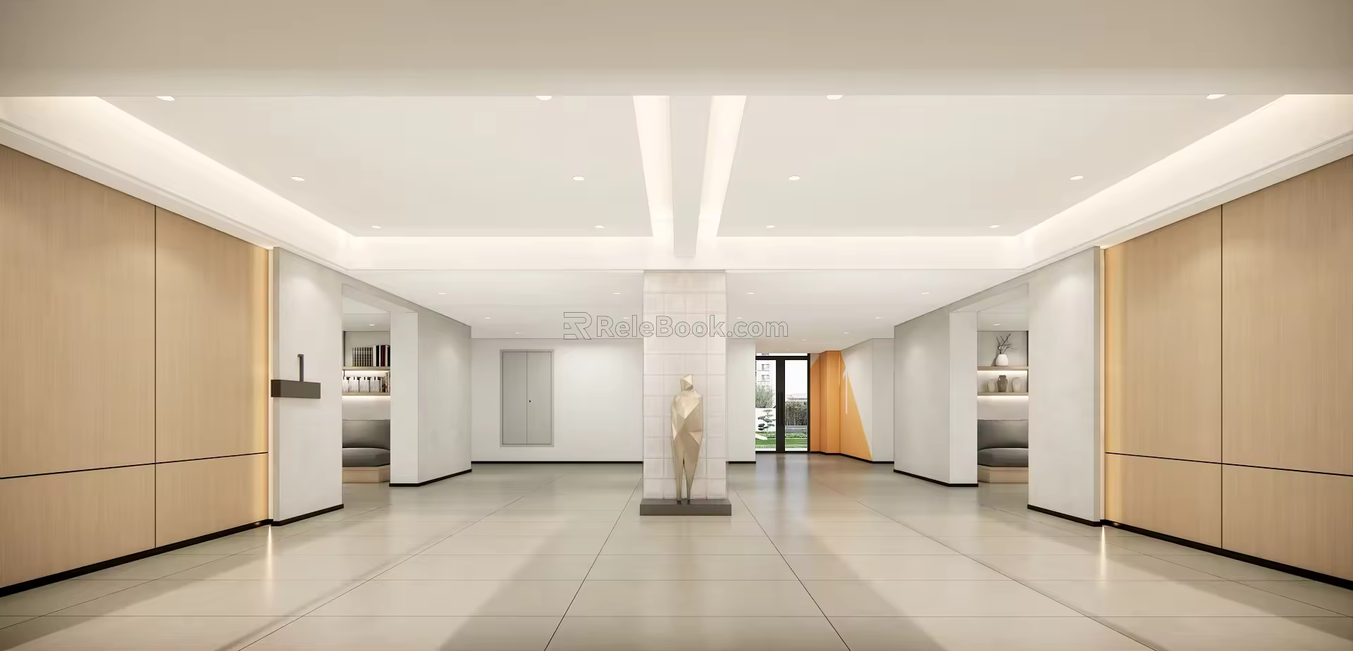 Apartment Lobby Entry Lobby 3d model