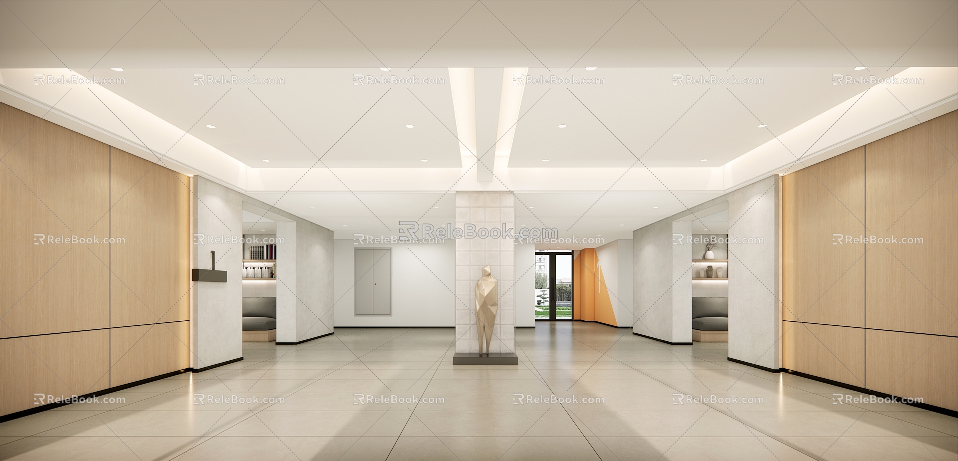 Apartment Lobby Entry Lobby 3d model