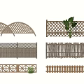 Wooden Garden Fences With Various Designs Including Lattice Arched And Simple Styles