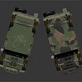 Green And Camouflage Military Vehicles With Off Road Design And Antennas