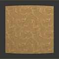 Dry Yellow Textured Terrain Surface With Natural Cracked Patterns And Rough Texture 3d model