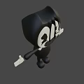 Bendy The Ink Machine Black And White Cartoon Character With Thumbs Up And Bow Tie