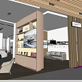 Modern 4S Car Dealership Showroom With Display Cars Comfortable Seating And Indoor Plants