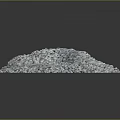 Pile of Light Blue Small Granules with Fine Texture on Dark Background