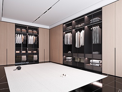 Cloakroom Log Wardrobe 3d model