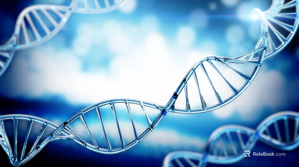 Medical Devices Integrated with DNA Helix Structure for Genetic Research Applications 3d model 