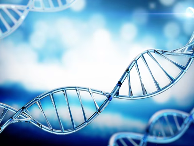 Medical Devices Integrated with DNA Helix Structure for Genetic Research Applications 3d model