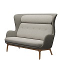 RO SOFA three-seat sofa leisure sofa armrest sofa 3d model