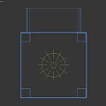 Modern Black Outdoor Light With Square Base And Frame Design For Garden