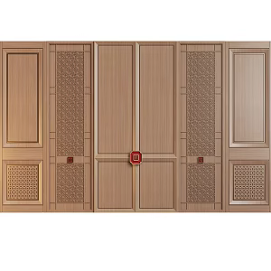 New Chinese style wallboard modeling 3d model