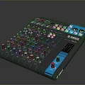 Yamaha Professional Audio Mixer With Control Knobs Faders And LED Indicators