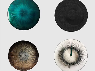 Modern Circular Wall Decor With Colorful Textured Patterns For Home Interior 3d model