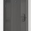 Modern Security Doors With Three Different Panel Designs And Steel Construction 3d model