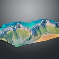 Panshan Road Geographical Vein Topography Mountain Geomorphology Mountain Mountain Mountain Topographic Map Mountain Mountain 3d model