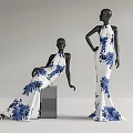 Modern Model Clothing Store Model Window Model 3d model