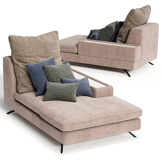Vintage sofa stool Colombinicasa SCENA 3d model