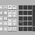 Modern Switch Panel Combination 3d model