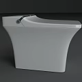 Sleek Modern White Toilet Design With Integrated Side Control And Smooth Surface