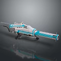 Modern sci-fi gun sci-fi gun sci-fi bazooka 3d model