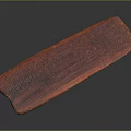 Red Wood Stone Material With Natural Textured Surface And Decorative Features 3d model