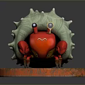 Dwelling crab sea crab river crab hairy crab bread crab hermit crab big crab small crab 3d model