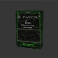 Sony Official PlayStation 2 8MB Platinum Memory Card Digital Gaming Accessory 3d model