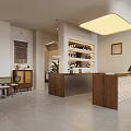 Minimalist Dining Room With Wooden Furniture Pendant Lights And Plants