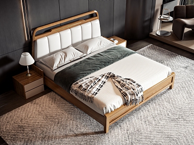 Japanese-style double bed model