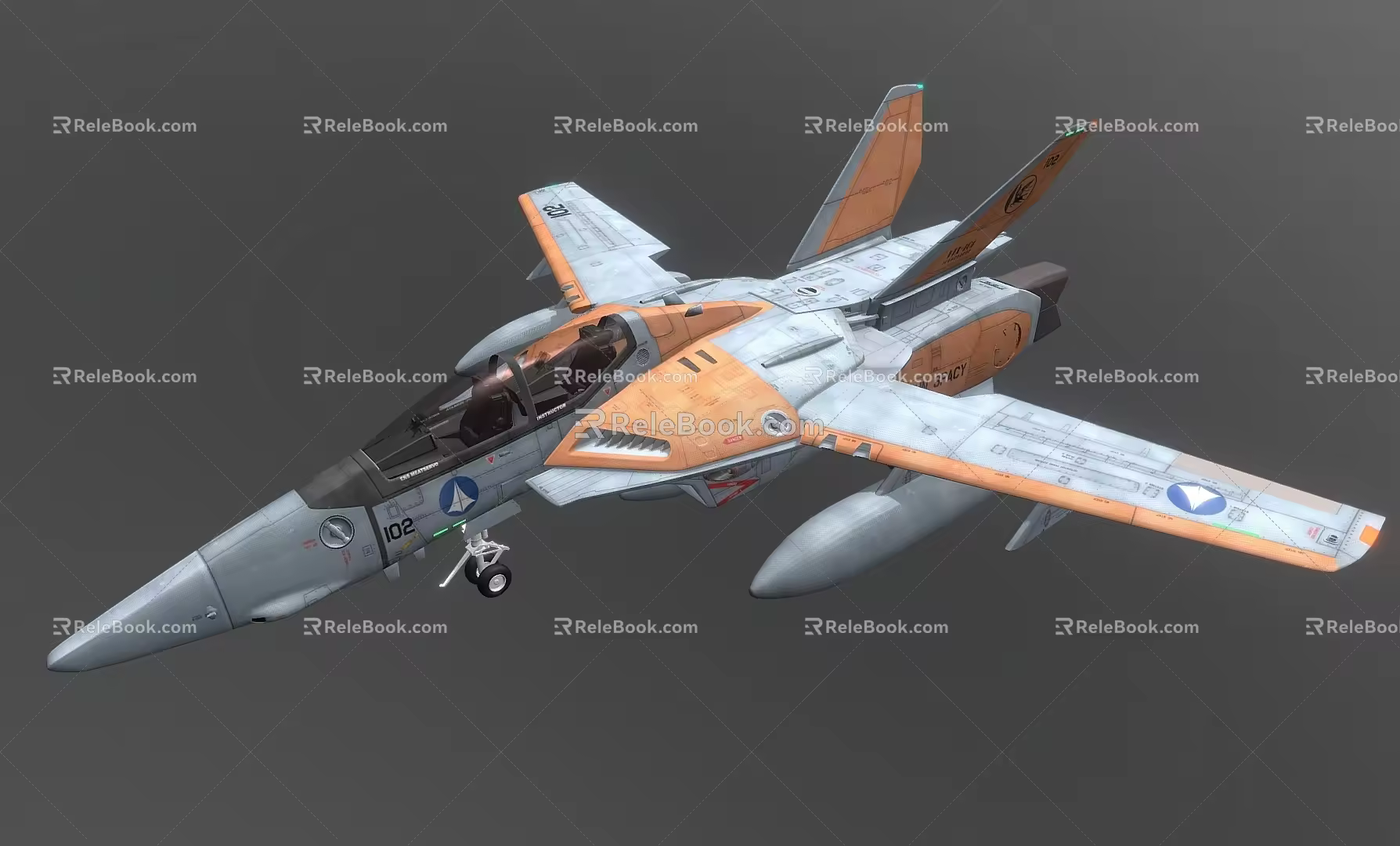 Sci-fi fighter plane Sci-fi fighter plane 3d model