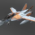 Sci-fi fighter plane Sci-fi fighter plane 3d model