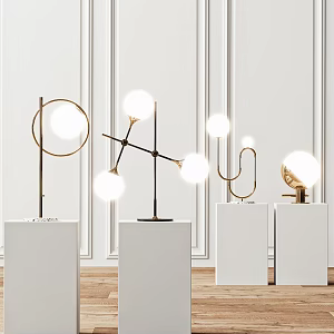 Modern table lamp 3d model