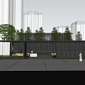 Modern Gate 3d model