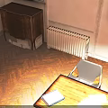 Cozy Living Dining Room Interior With Wooden Table Chairs Black Pendant Light And Wall Art