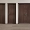 Dark Brown Wooden Hinged Doors For Interior Home Decoration And Design