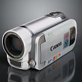 Canon Silver Camcorder With 41X Optical Zoom Lens And Compact Design