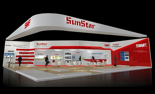 Modern Exhibition Engineering Machinery Exhibition Booth Exhibition Hall Exhibition Temporary Exhibition Expo 3d model